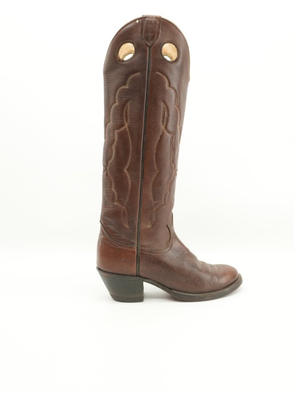 Tony Lama Tall Cowgirl Boots Leather Western KNEE HIGH Cowboy Boots Size 7.5 - Picture 4 of 16